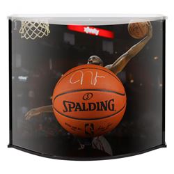 James Harden Signed Rockets NBA Official Game Ball With Curve Display Case (Fanatics Hologram)