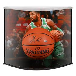 Kyrie Irving Signed Celtics NBA Basketball With Curve Display Case (Panini COA)