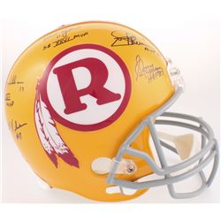 Redskins Full-Size Throwback Helmet Signed by (5) with Billy Kilmer, Mark Rypien, Joe Theisman, Sonn