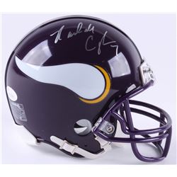 Randall Cunningham Signed Vikings Throwback Mini-Helmet (JSA COA)