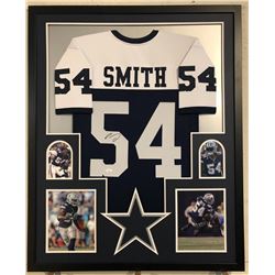 Jaylon Smith Signed 34x42 Custom Framed Jersey (JSA COA)