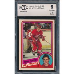 1984-85 O-Pee-Chee #67 Steve Yzerman RC (BCCG 8)