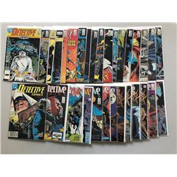 Lot of (64) 1987-1992 First Series Detective Comics Comic Books