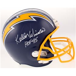 Charlie Joiner, Kellen Winslow  Dan Fouts Signed San Diego Chargers Full-Size Helmet with Multiple I