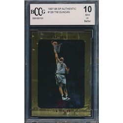 1997-98 SP Authentic #128 Tim Duncan RC (BCCG 10)