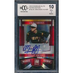 2010 Donruss Elite Extra Edition #132 Manny Machado (BCCG 10)