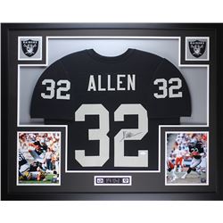Marcus Allen Signed 35" x 43" Custom Framed Jersey (JSA COA)