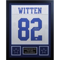 Jason Witten Signed 24x30 Custom Framed Jersey (JSA COA  Witten Hologram)