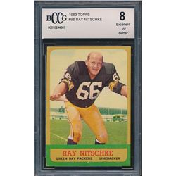 1963 Topps #96 Ray Nitschke RC (BCCG 8)