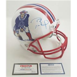 Tom Brady Signed New England Patriots Limited Edition Throwback Full-Size Helmet (TriStar Hologram  