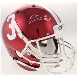 Calvin Ridley Signed Alabama Crimson Tide Full-Size Custom Red Chrome Helmet (Radtke COA)