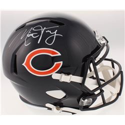 Mitch Trubisky Signed Chicago Bears Full-Size Speed Helmet (Fanatics Hologram)
