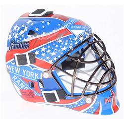 Cam Talbot  Antti Raanta Signed New York Rangers Mini Goalie Mask (Talbot COA  Raanta COA)
