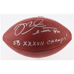 Mike Alstott Signed Official Super Bowl XXXVII Game Ball Inscribed "SB XXXVII Champs!" (Radtke COA)