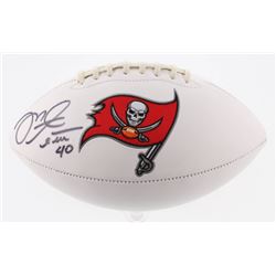 Mike Alstott Signed Tampa Bay Buccaneers Logo Football (Radtke COA)
