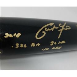 Christian Yelich Signed Louisville Slugger Player Model S318 Baseball Bat Inscribed "2018", ".326 BA