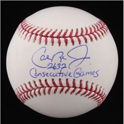 Cal Ripken Jr. Signed OML Baseball Inscribed "2632 Consecutive Games" (Radtke COA)