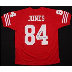 Brent Jones Signed Jersey Inscribed "3x SB Champs" (JSA COA)