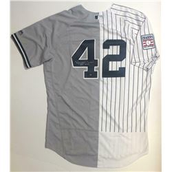 Mariano Rivera Signed New York Yankees Split Jersey Inscribed "HOF 2019" (Steiner COA)