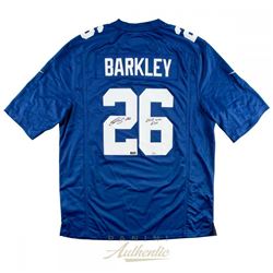 Saquon Barkley Signed New York Giants Jersey Inscribed "2018 NFL ROY" (Panini COA)