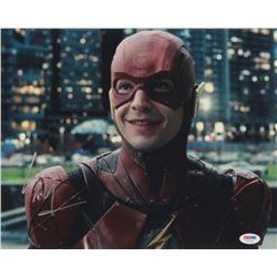 Ezra Miller Signed "Justice League" 11x14 Photo (PSA COA)