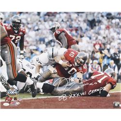 Mike Alstott Signed Tampa Bay Buccaneers 16x20 Photo Inscribed "SB XXXVII Champs!" (JSA COA)
