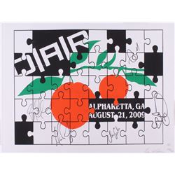 O.A.R. 18x24 Lithograph Signed by (5) with Marc Roberge, Chris Culos, Richard On, Benj Gershman (JSA