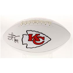 Travis Kelce Signed Kansas City Chiefs Logo Football (Beckett COA)
