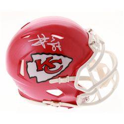 Travis Kelce Signed Kansas City Chiefs Mini Speed Helmet (Beckett COA)
