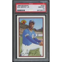 1989 Bowman #220 Ken Griffey Jr. RC (PSA 10)