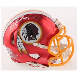 Dwayne Haskins Signed Washington Redskins Chrome Speed Mini Helmet (Beckett COA)