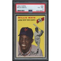 1954 Topps #90 Willie Mays (PSA 6)