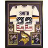 Image 1 : Harrison Smith Signed 34x42 Custom Framed Jersey (TSE COA)