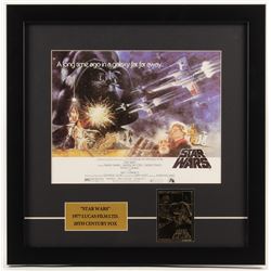 "Star Wars" 17.5x17.5 Custom Framed Photo Display with 23 KT Gold Card
