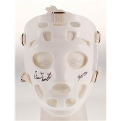 Bernie Parent Signed Full-Size Throwback Hockey Mask Inscribed "HOF 84" (Schwartz COA)