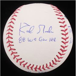 1988 Los Angeles Dodgers OML Baseball Signed by (4) with Tommy Lasorda, Orel Hershiser, Vin Scully  