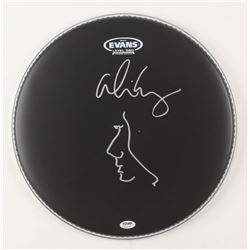 Alice Cooper Signed 14" Drum Head with Hand-Drawn Sketch (PSA COA)