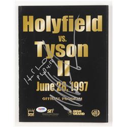Mike Tyson  Evander Holyfield Signed 1997 Official Program (PSA COA)