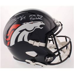 Courtland Sutton Signed Denver Broncos Full-Size Speed Helmet Inscribed "Mile High Salute" (Beckett 