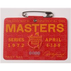 1972 Masters Tournament Golf Badge