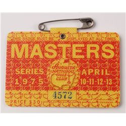 1975 Masters Tournament Golf Badge