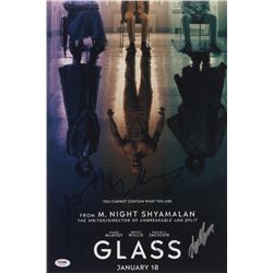 "Glass" 12x18 Photo Cast-Signed by (4) with M. Night Shyamalan, Samuel L. Jackson, Sarah Paulson  An