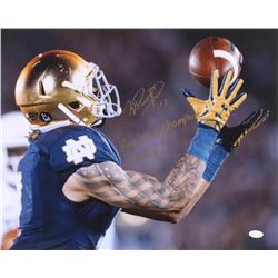 Will Fuller Signed Notre Dame Fighting Irish 16x20 Photo Inscribed "Play Like a Champion Today" (JSA