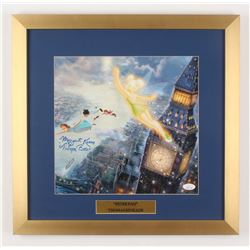 Margaret Kerry Signed "Peter Pan" 17.5x18 Custom Framed Thomas Kinkade Print Display Inscribed "Tink