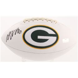 Davante Adams Signed Green Bay Packers Logo Football (Radtke COA)