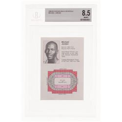 1984-85 Chicago Bulls Pocket Schedule (BGS 8.5)