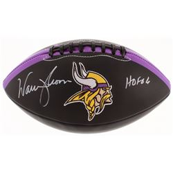 Warren Moon Signed Minnesota Vikings Logo Football Inscribed "HOF 06" (TSE COA)