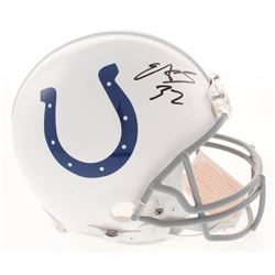 Edgerrin James Signed Indianapolis Colts Full-Size Authentic On-Field Helmet (Radtke COA)