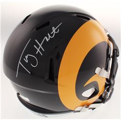 Torry Holt Signed St. Louis Rams Full-Size Color Rush Speed Helmet (Radtke COA)