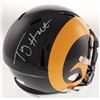 Image 1 : Torry Holt Signed St. Louis Rams Full-Size Color Rush Speed Helmet (Radtke COA)